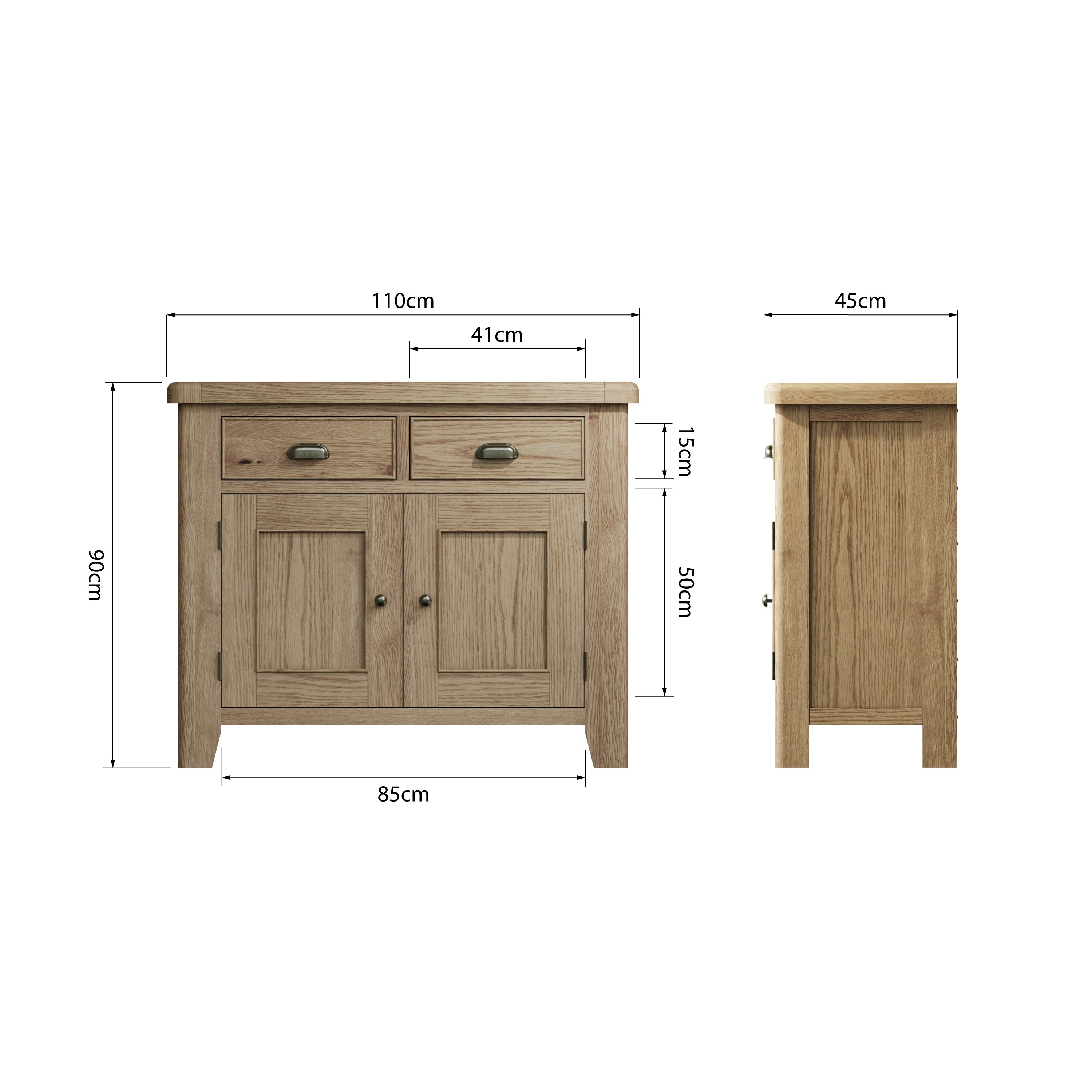 Hodson Oak 2 Door Sideboard