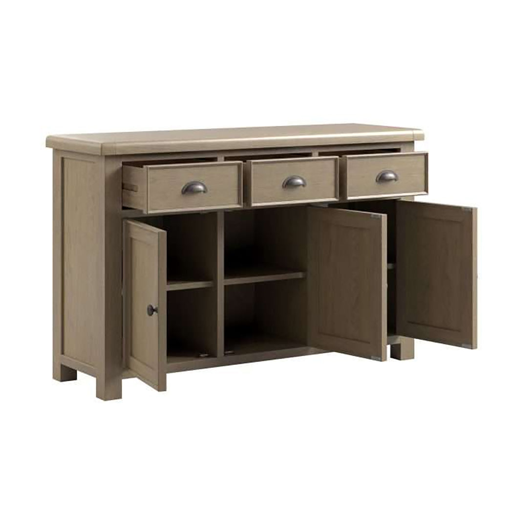 Hodson Oak 3 Door Sideboard