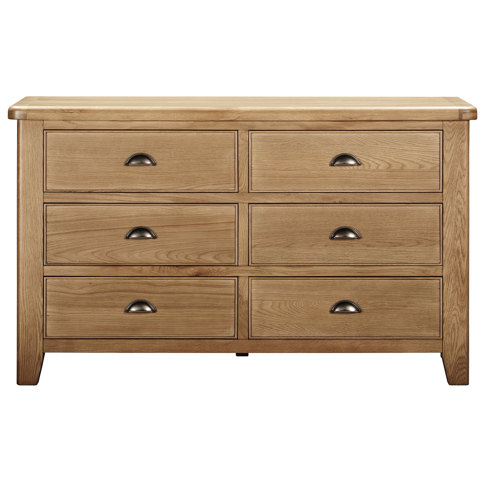 Hodson Oak 6 Drawer Chest