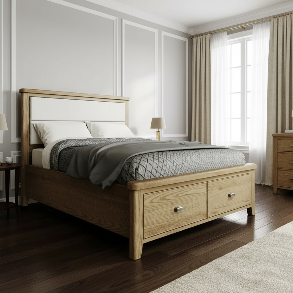 Hodson Oak Bed Frame