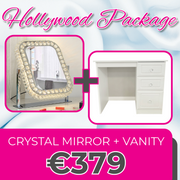 Hollywood Crystal Swivel Mirror & Vanity Unit