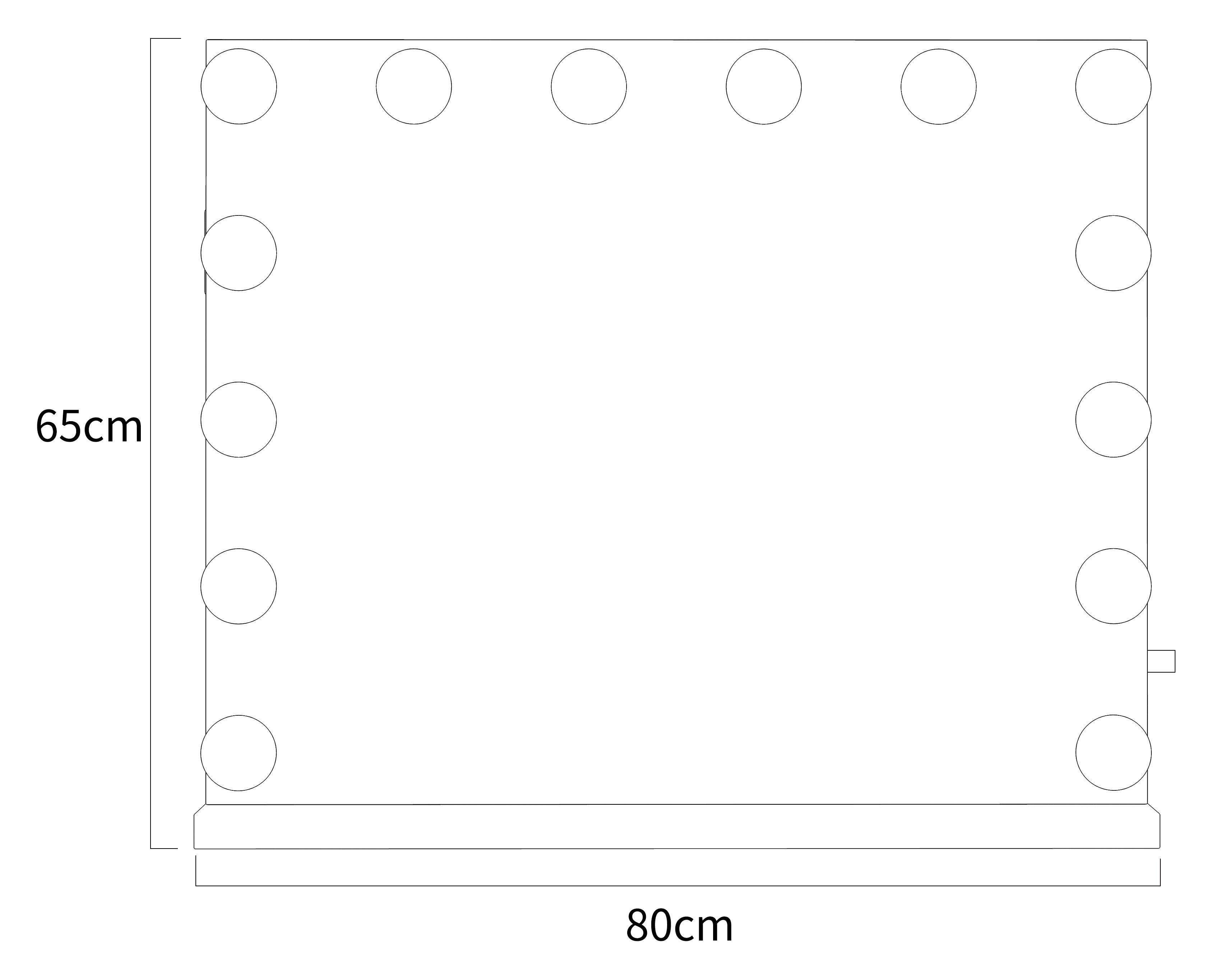 Hollywood 14/15 Bulb Mirror & Vanity Unit