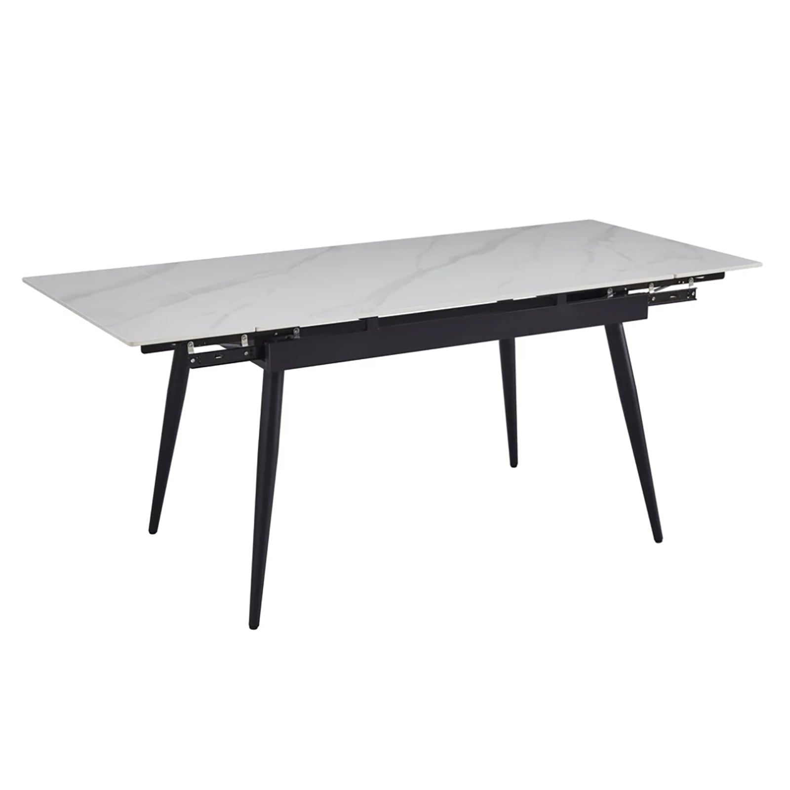 Jacob Extending White Gloss Dining Table - 120 to 180cm – Caffreys ...