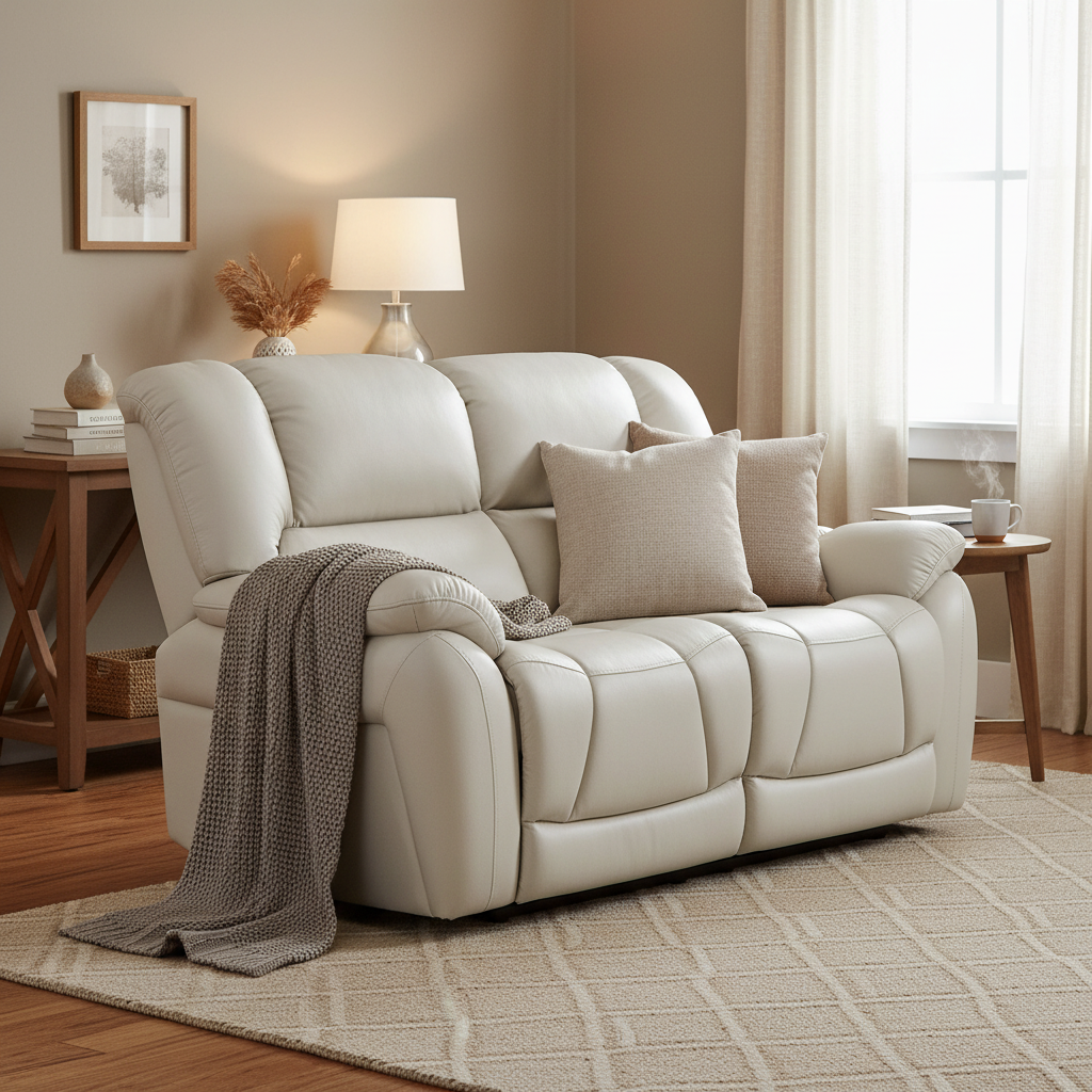 Leonardo Full Italian Leather Electric 2 Seater Sofa