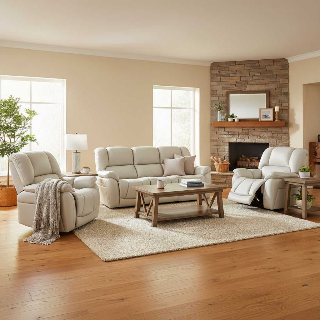 Leonardo Full Italian Leather Electric Armchair