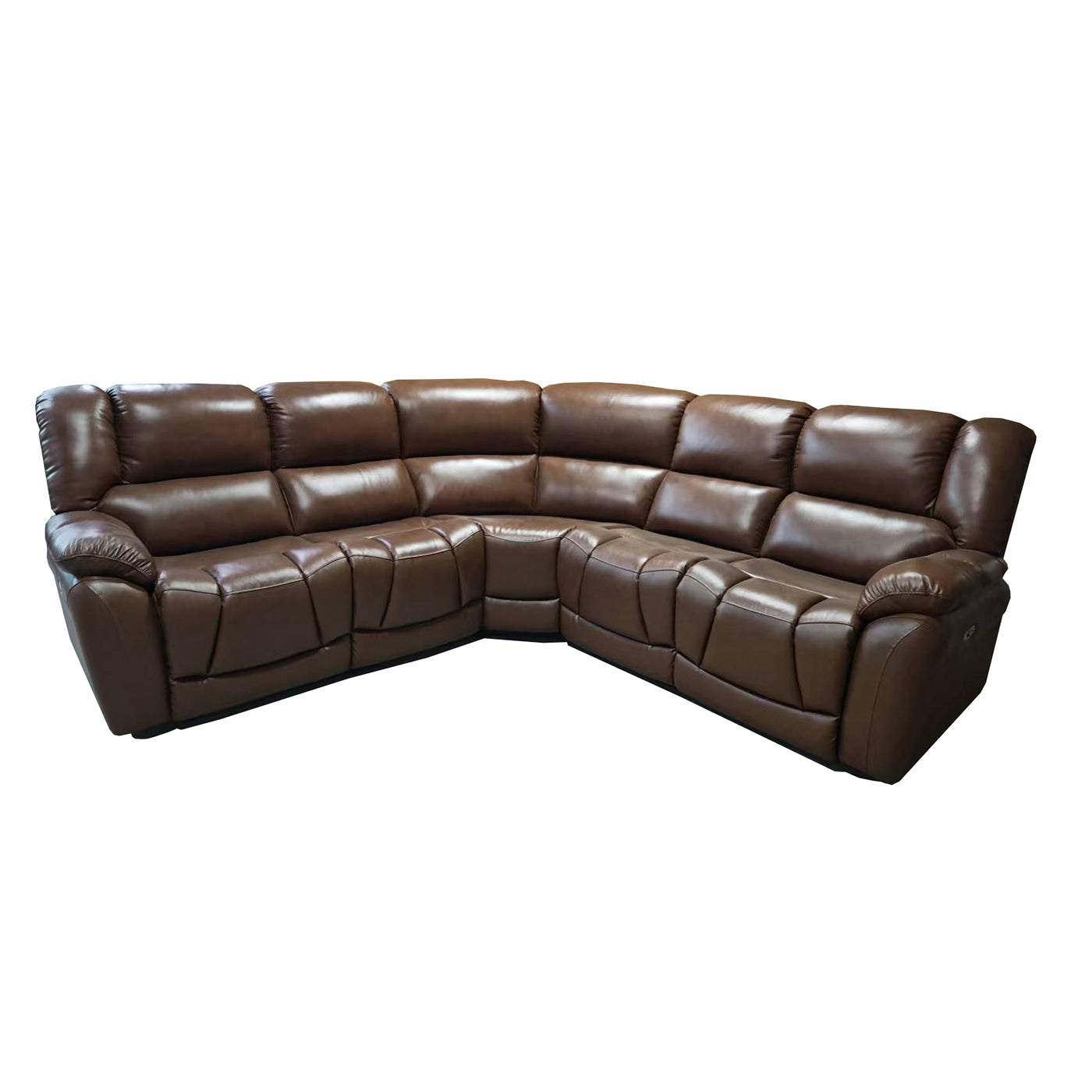 Leonardo Full Italian Leather Electric 2 Corner 2 Sofa