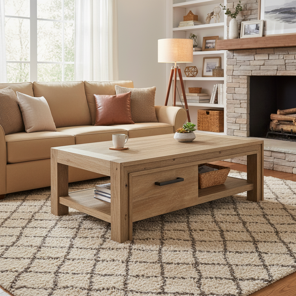 Lexington Washed Oak Coffee Table