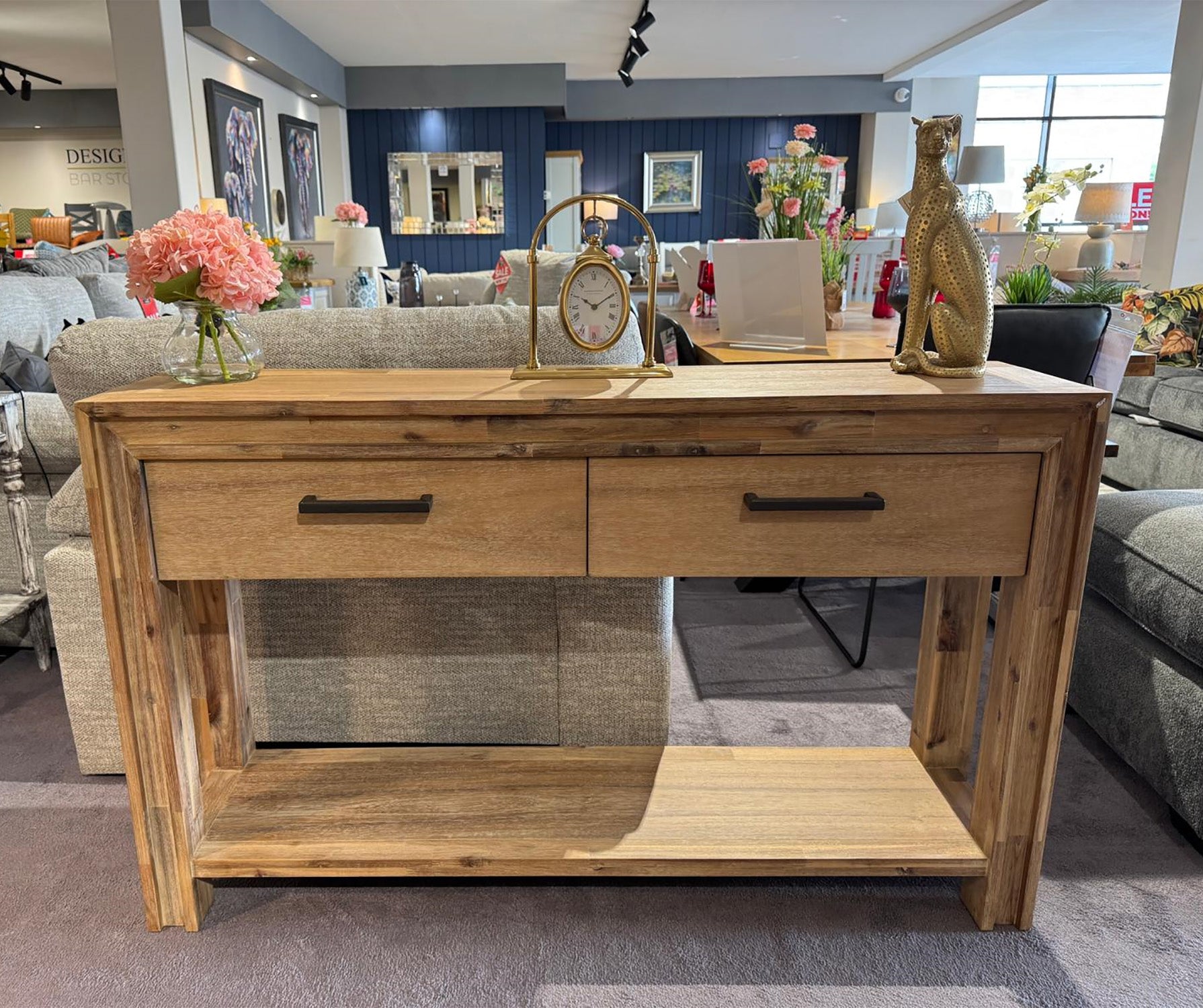 Lexington Washed Oak Console Table