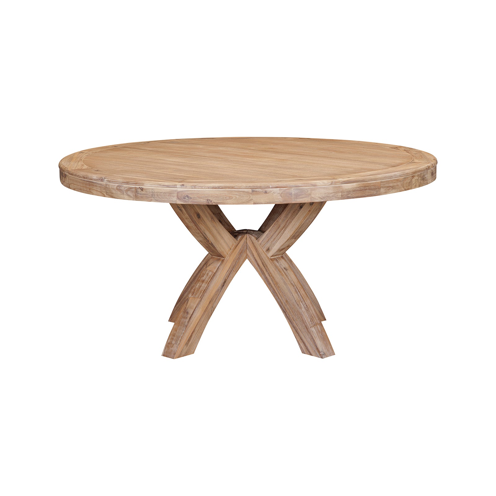 Lexington Washed Oak Round Dining Table - 160cm