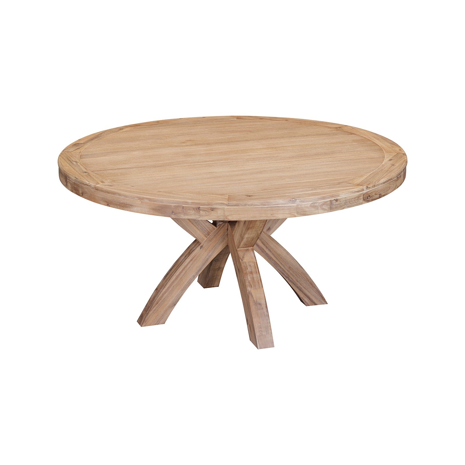 Lexington Washed Oak Round Dining Table - 160cm
