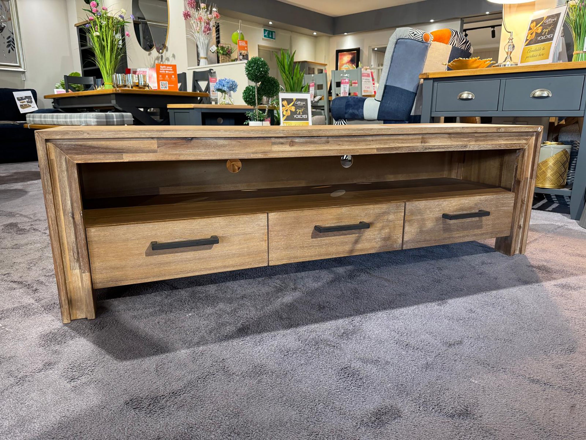 Lexington Washed Oak TV Stand