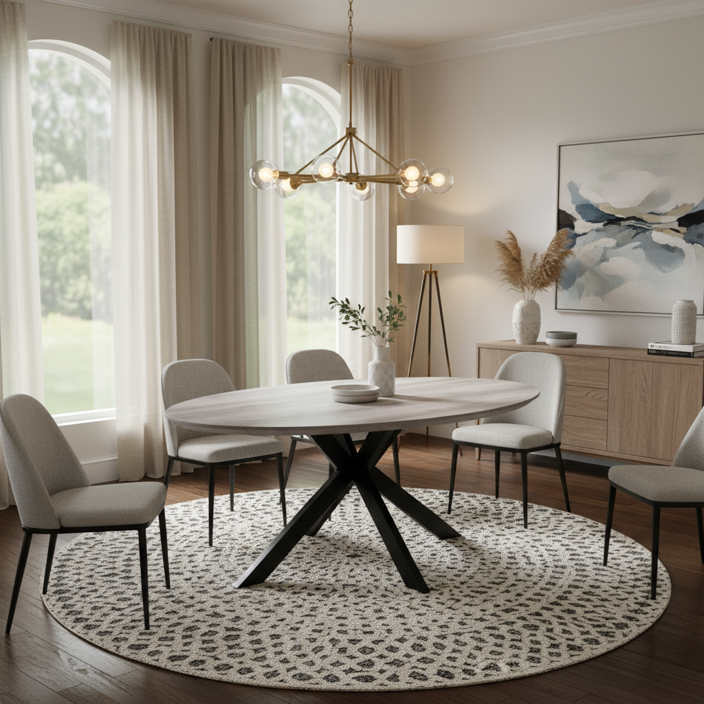 Manhattan Oval 1.8 Metre Dining Table