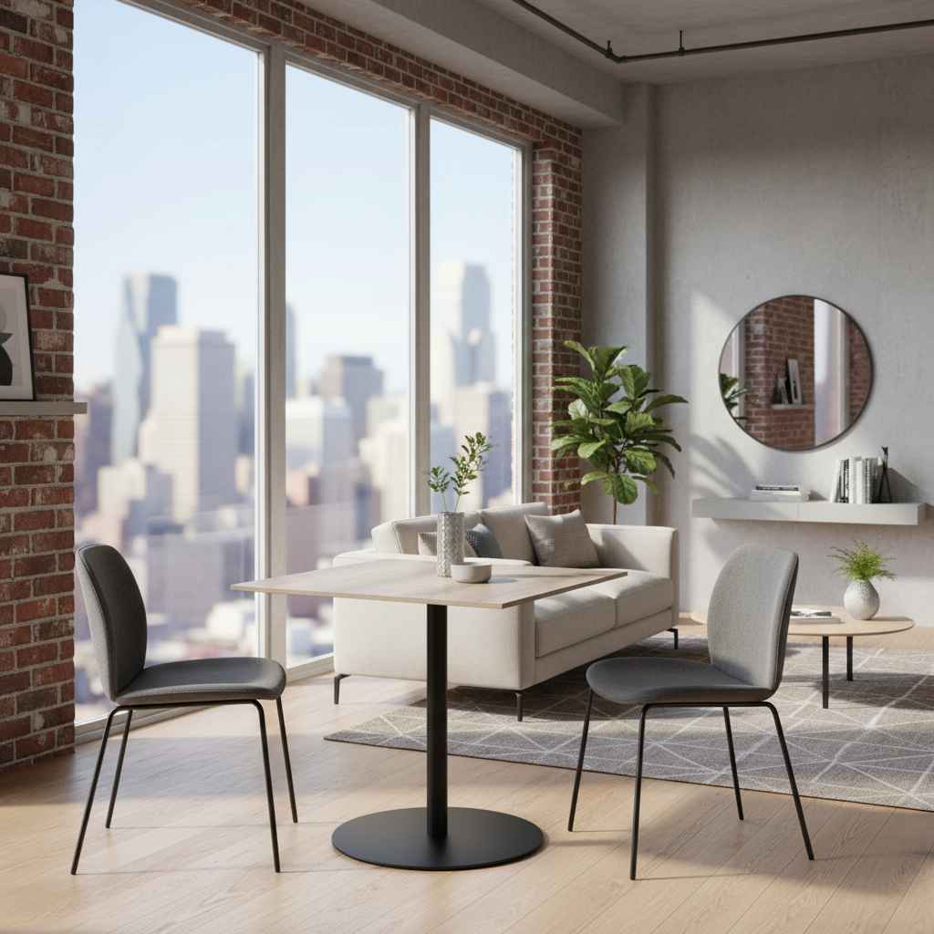 Manhattan 0.8 Metre Square Dining Table