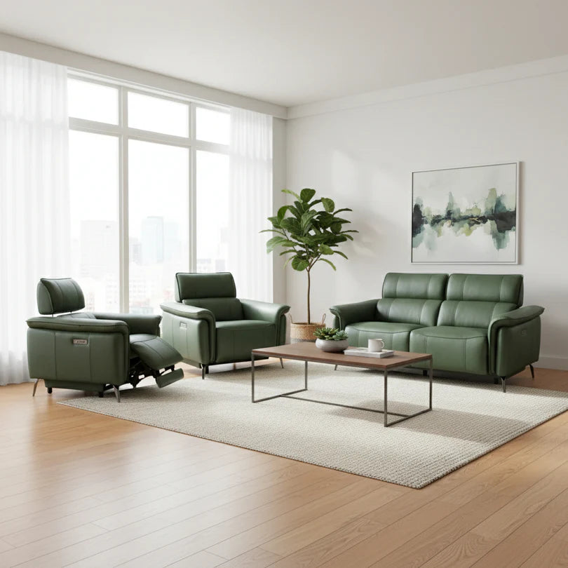 Matera Leather Electric 3 + 2 Seater Sofa Bundle