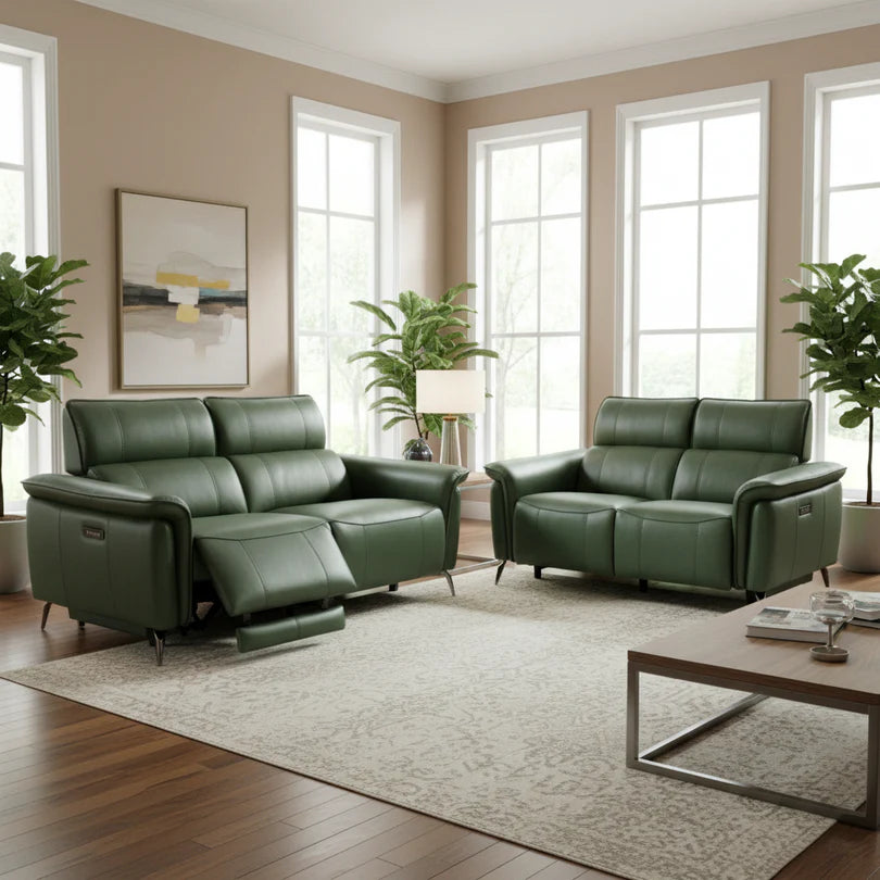 Matera Leather Electric 3 + 2 Seater Sofa Bundle