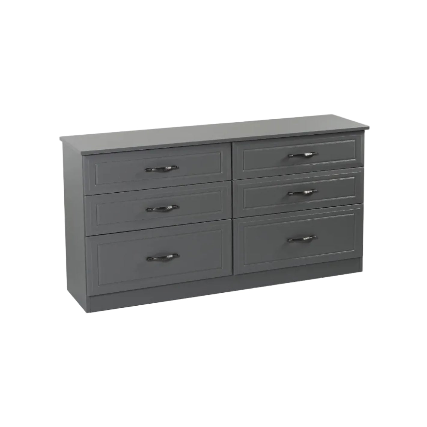 Metro Grey 6 Drawer Long Chest