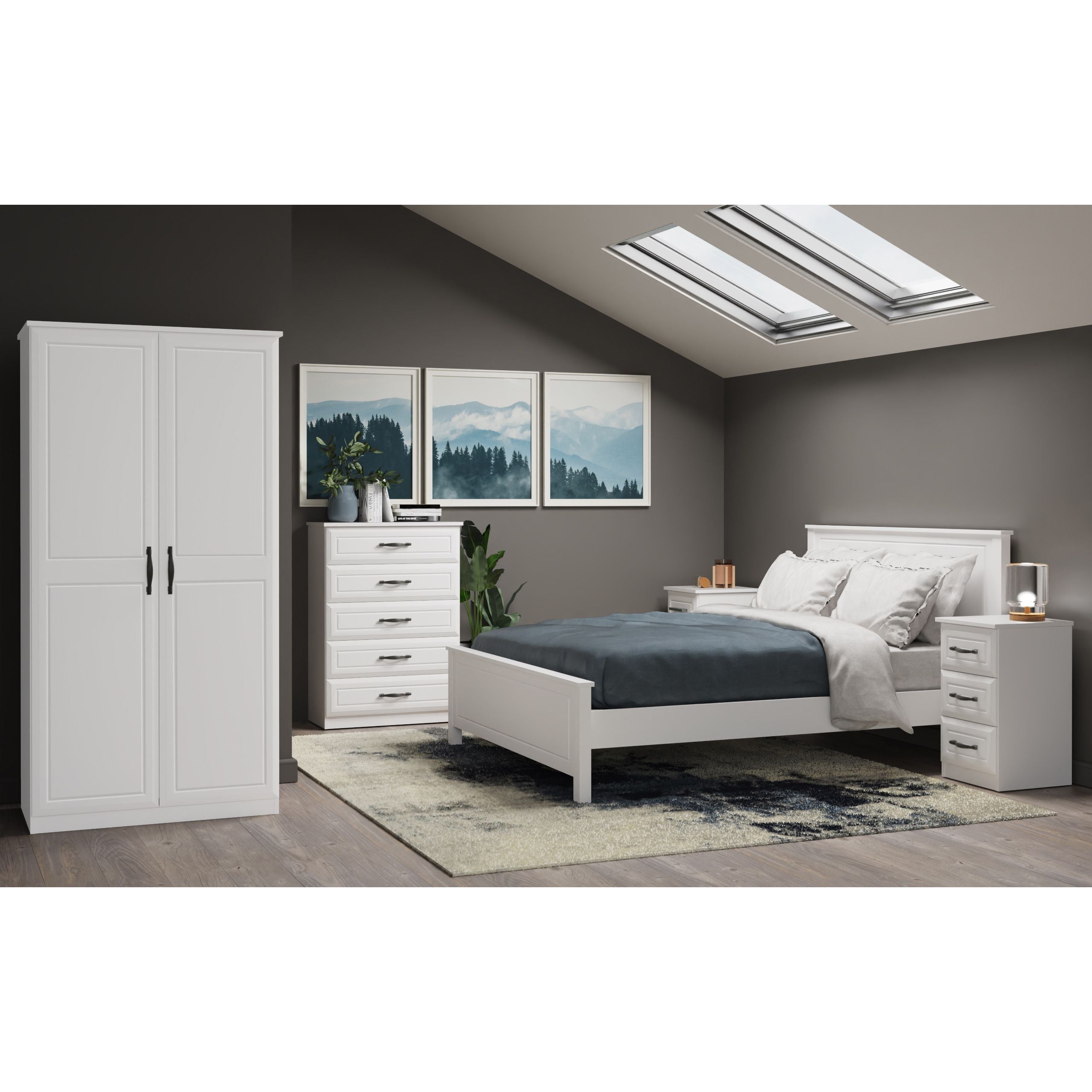 Metro 3ft Plain Wardrobe