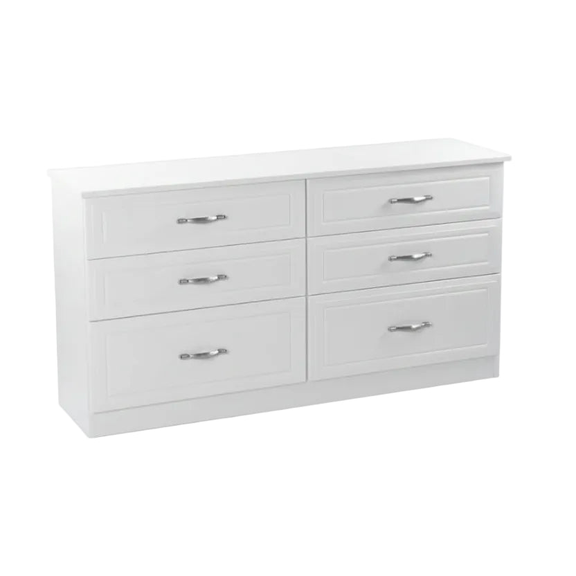 Metro Grey 6 Drawer Long Chest