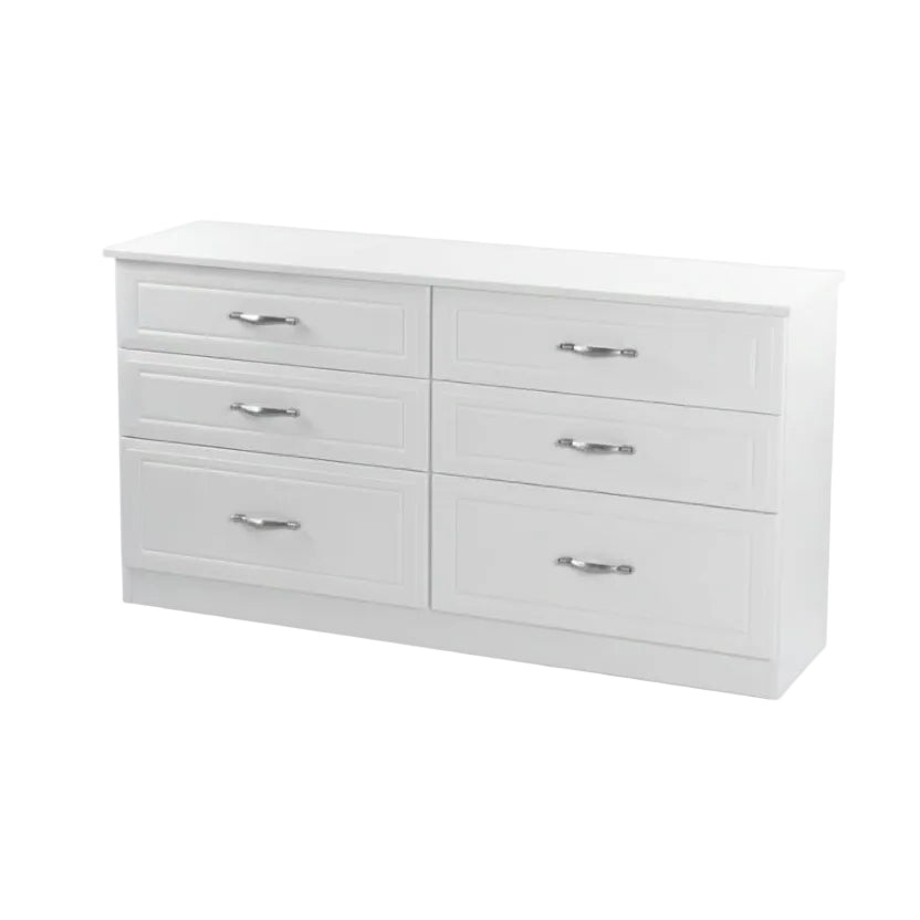 Metro Grey 6 Drawer Long Chest