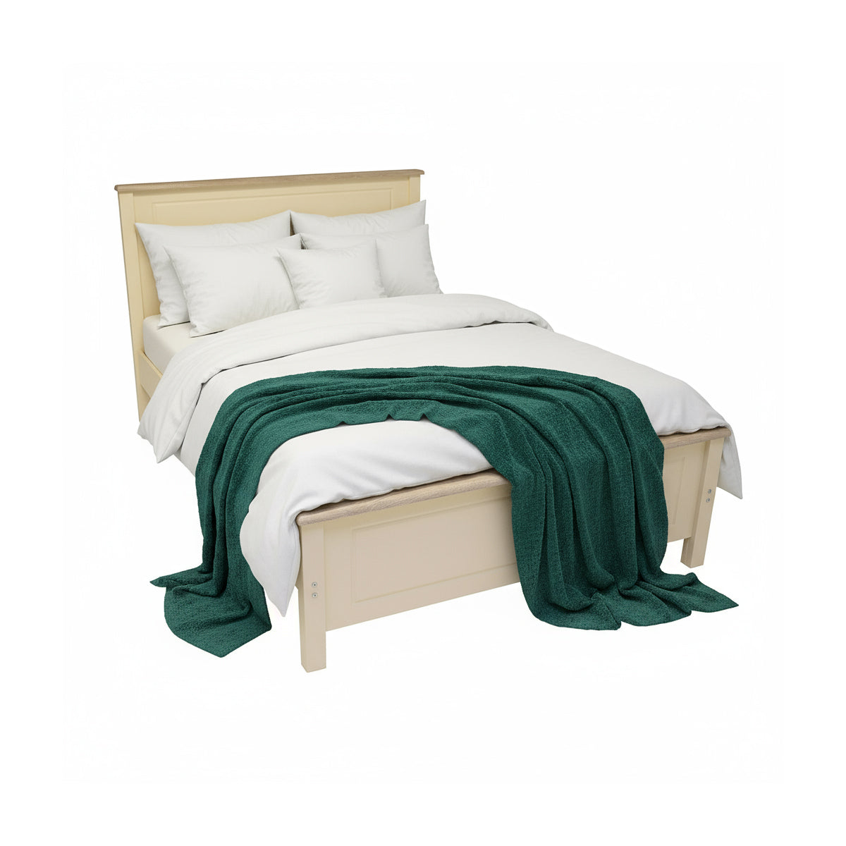 Milano Cream Oak Bed Frame