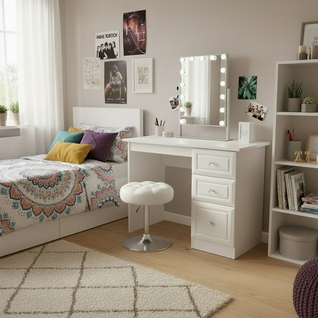 Hollywood 14/15 Bulb Mirror & Vanity Unit