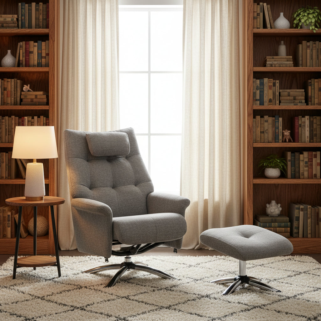 Orson Chair and Footstool