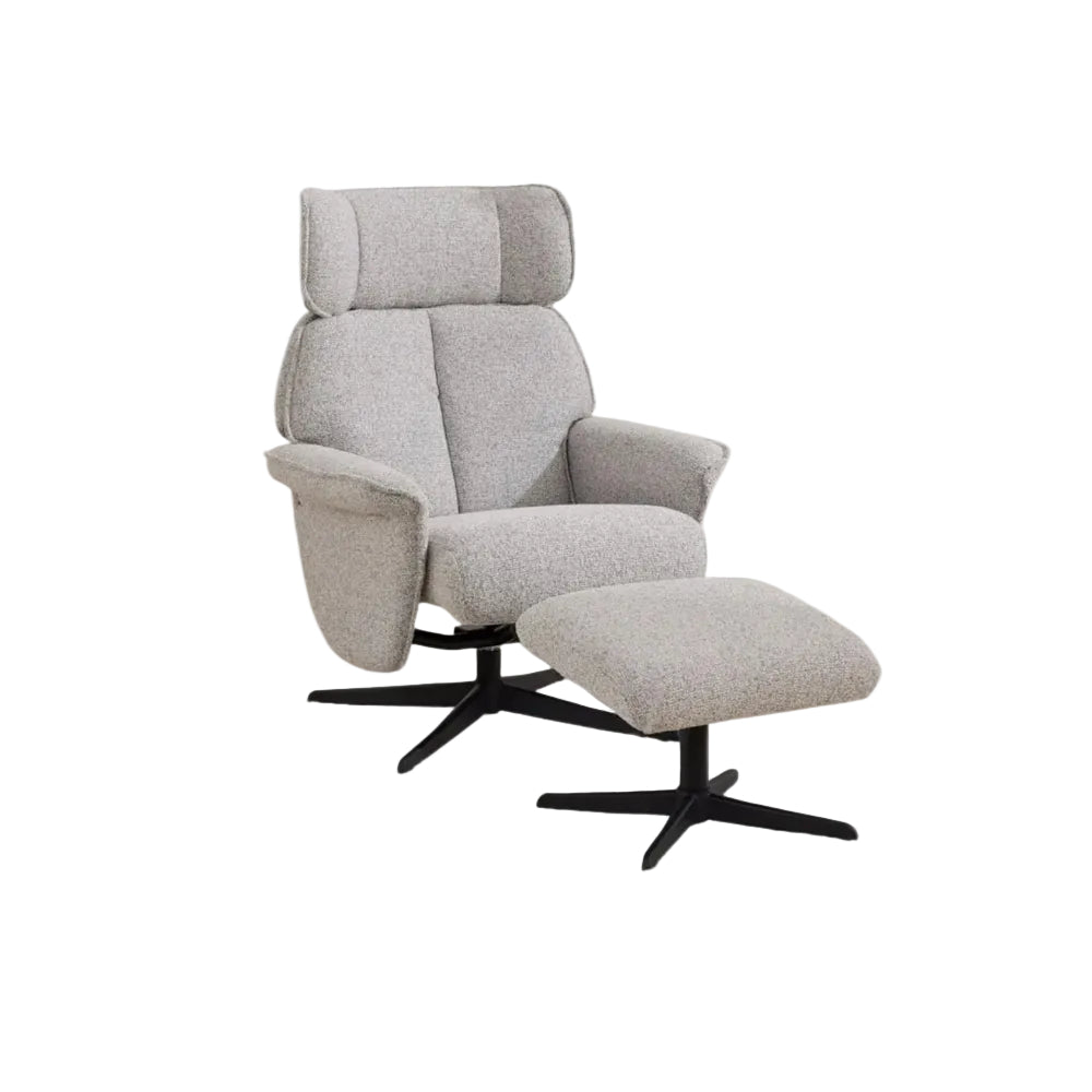 Reagan Swivel Armchair and Footstool