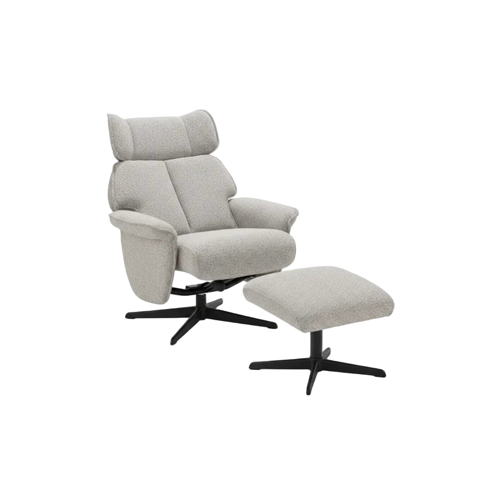Reagan Swivel Armchair and Footstool