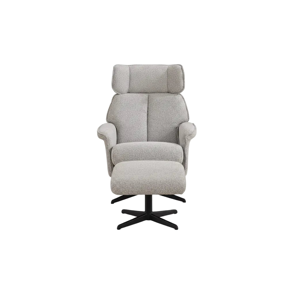 Reagan Swivel Armchair and Footstool