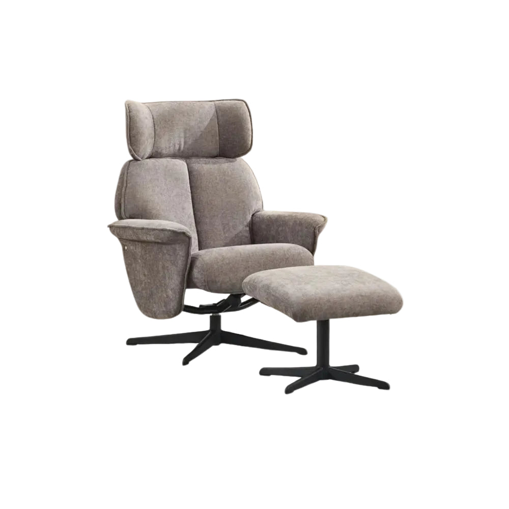 Reagan Swivel Armchair and Footstool