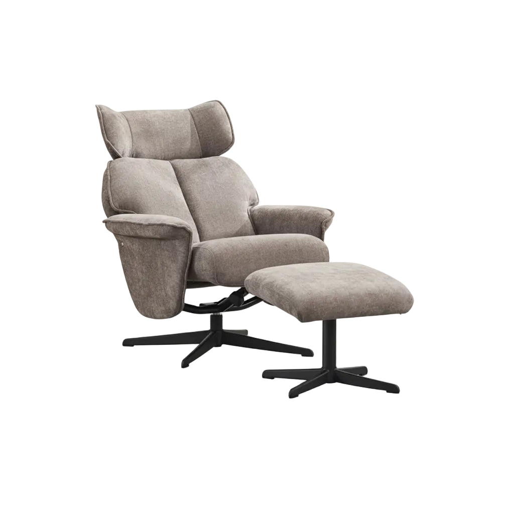 Reagan Swivel Armchair and Footstool