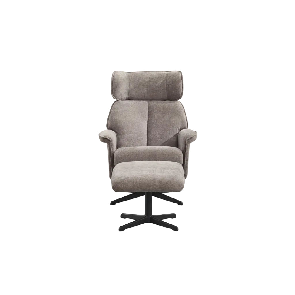 Reagan Swivel Armchair and Footstool