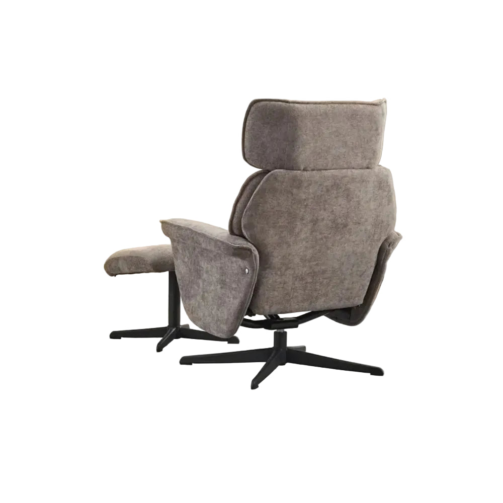 Reagan Swivel Armchair and Footstool