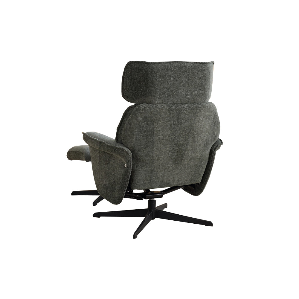 Reagan Swivel Armchair and Footstool