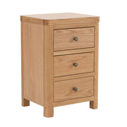 Renata Oak 3 Drawer Bedside Locker