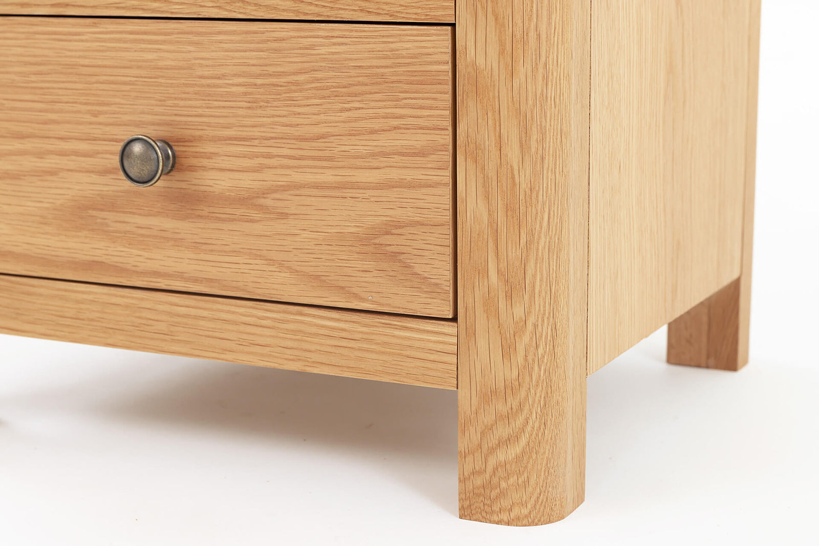 Renata Oak 3 Drawer Bedside Locker