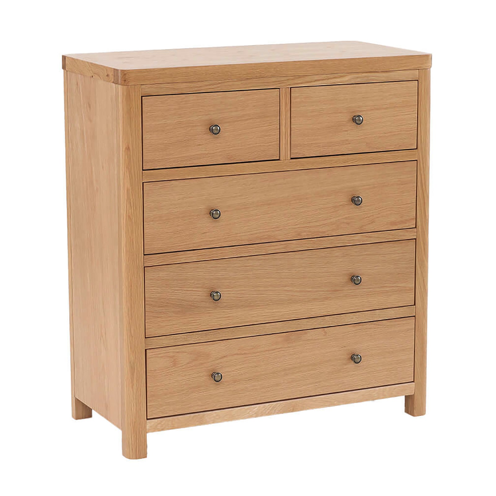 Renata 5 Drawer Oak Chest