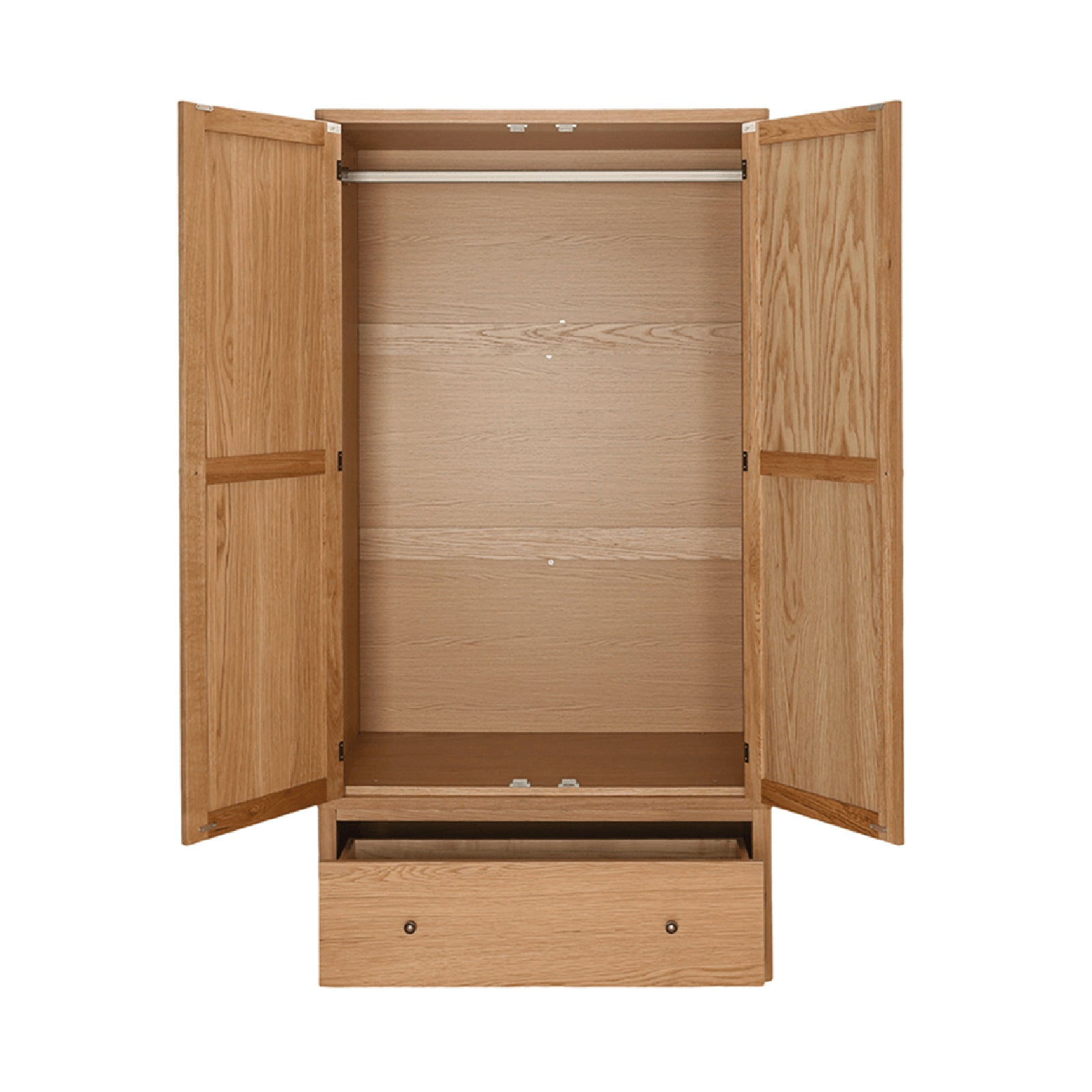 Renata 2 Door Oak Wardrobe with Drawer