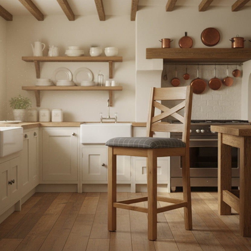 Saoirse X Back Counter Stool