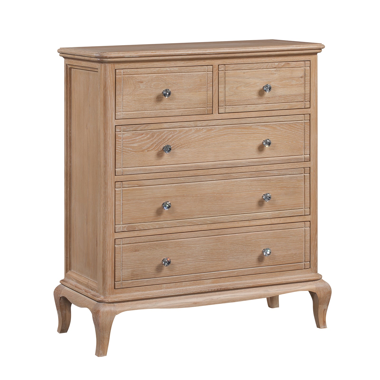 Seine 5 Drawer Oak Chest