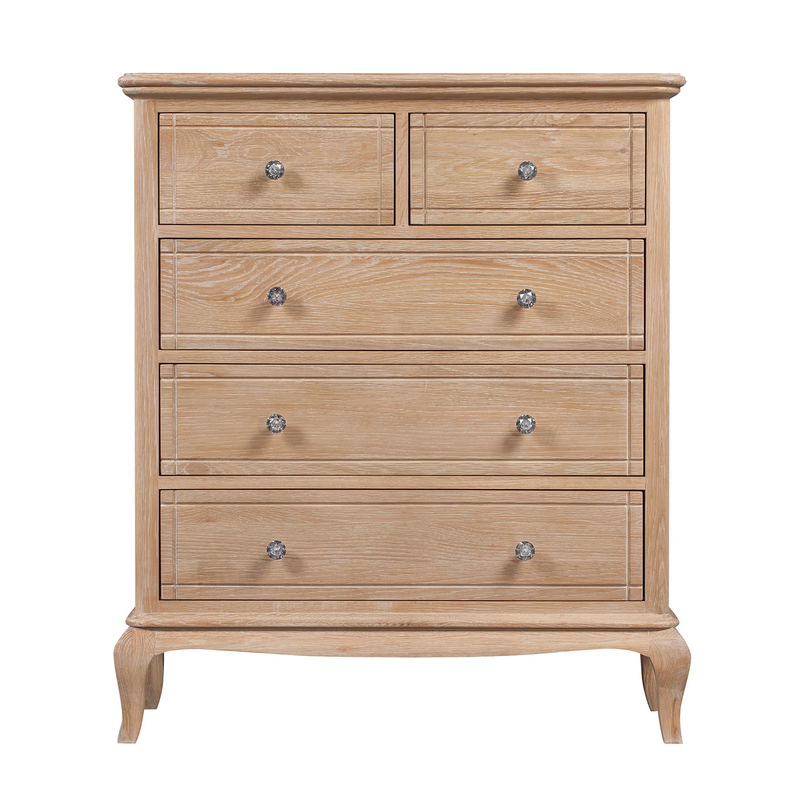 Seine 5 Drawer Oak Chest