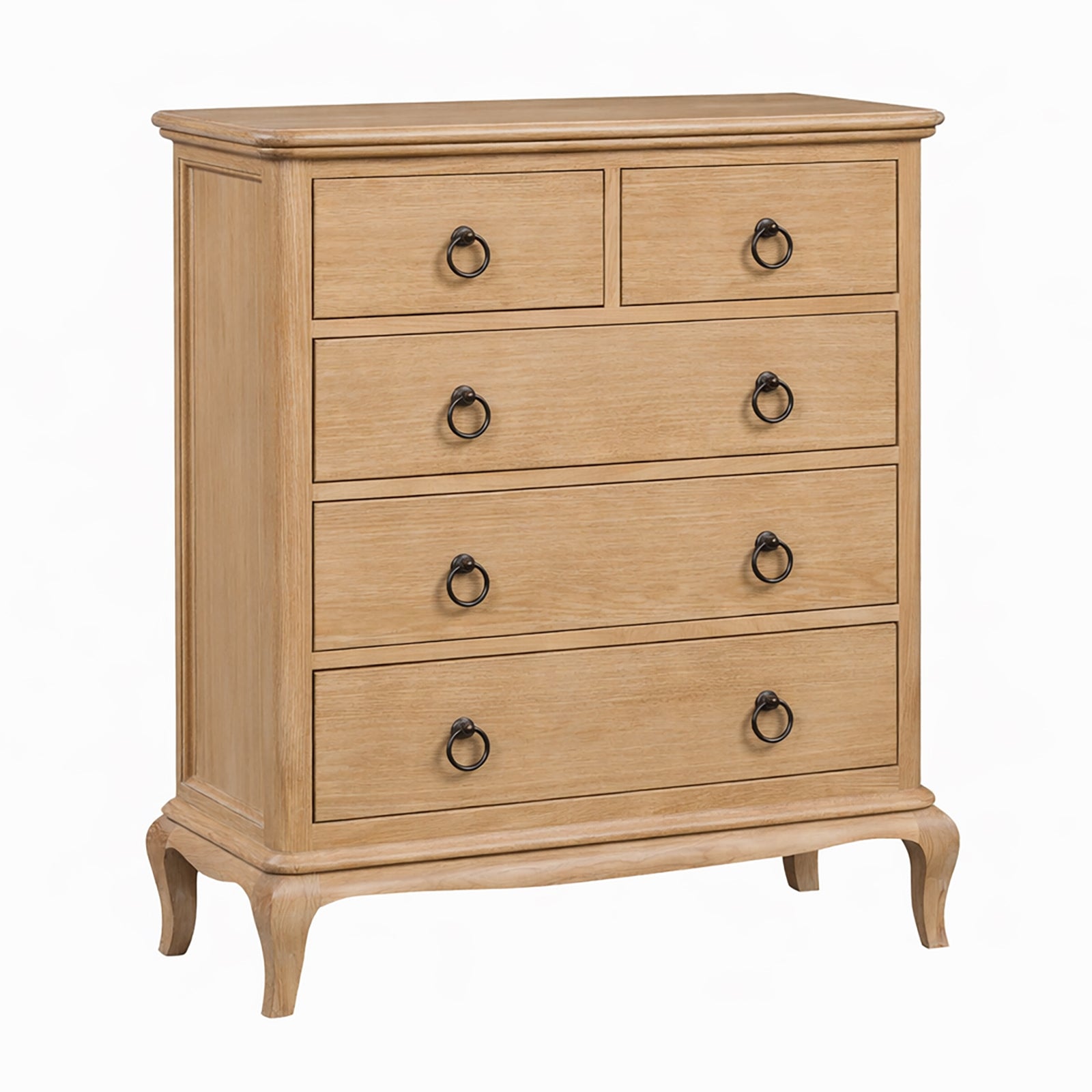 Seine 5 Drawer Light Oak Chest