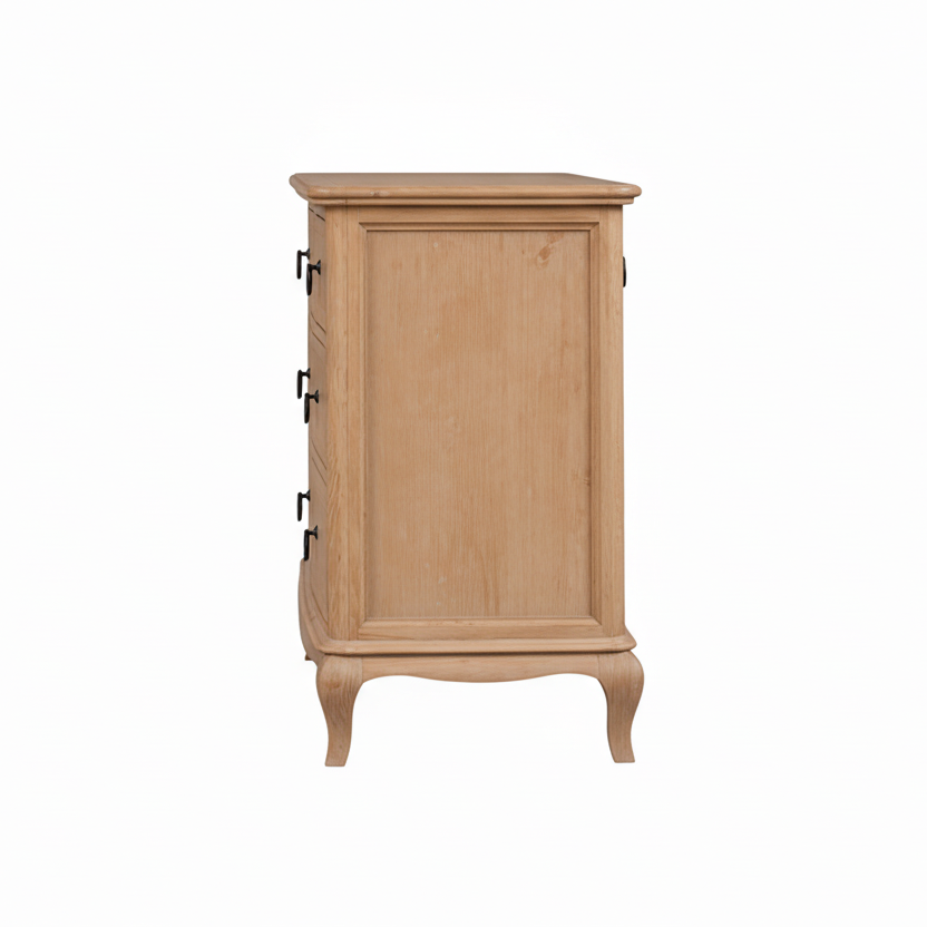 Seine 7 Drawer Light Oak Wide Chest