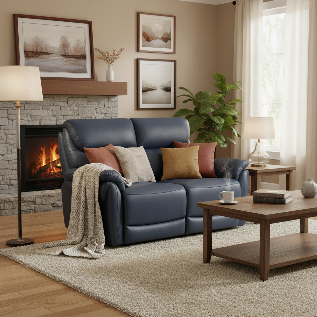 Thrieste Full Italian Leather Electric 2 Seater Sofa