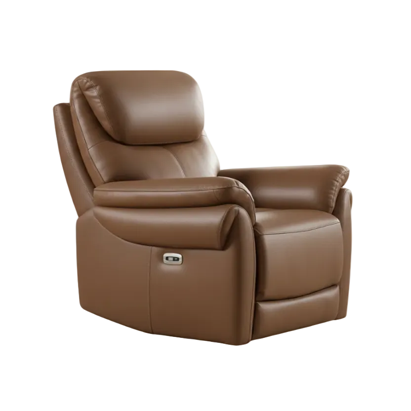 Thrieste Full Italian Leather Electric Armchair