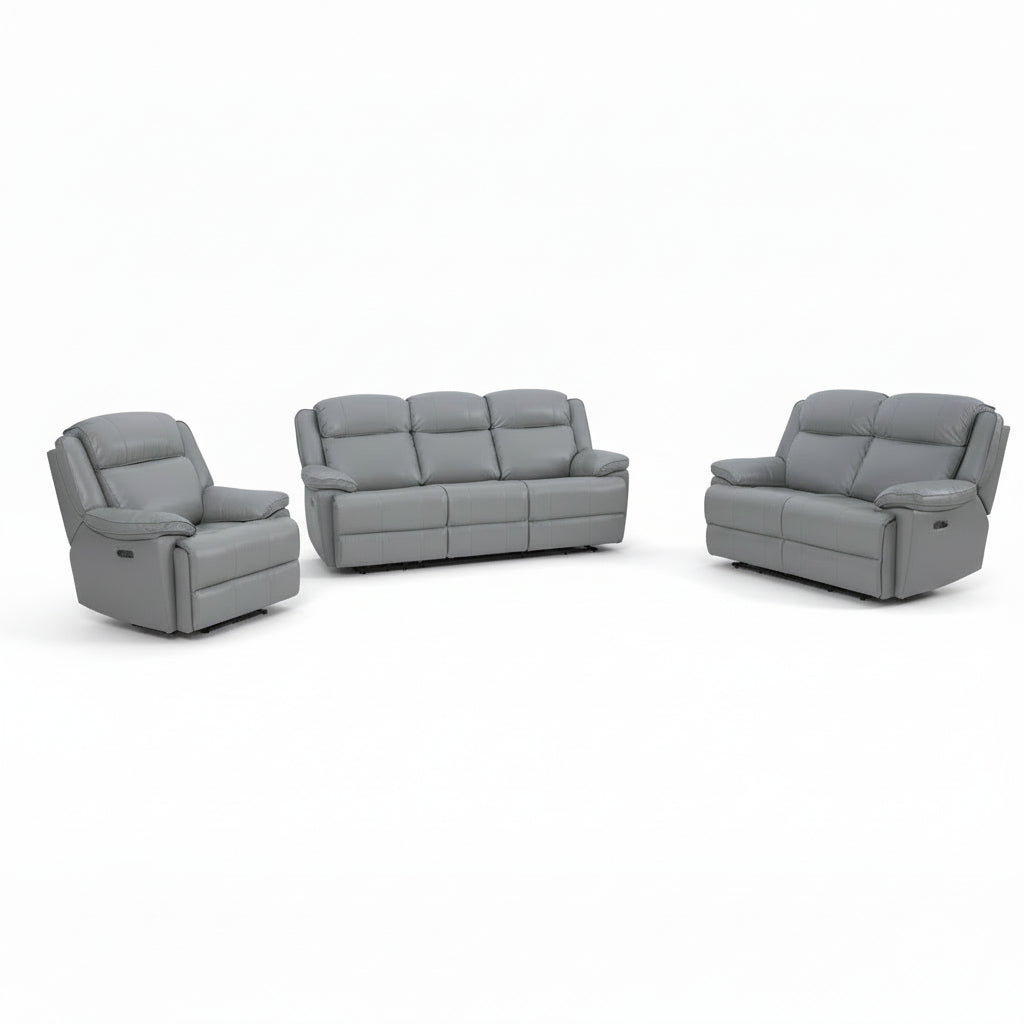 Turin Leather 2 Seater Electric Recliner Sofa