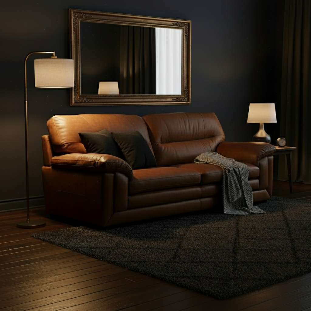 Tuscany Leather 3 Seater Electric Recliner Sofa