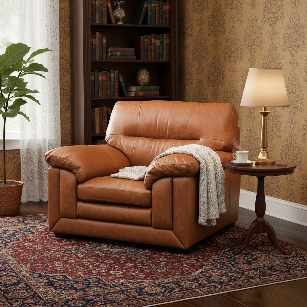 Tuscany Leather Electric Recliner Armchair