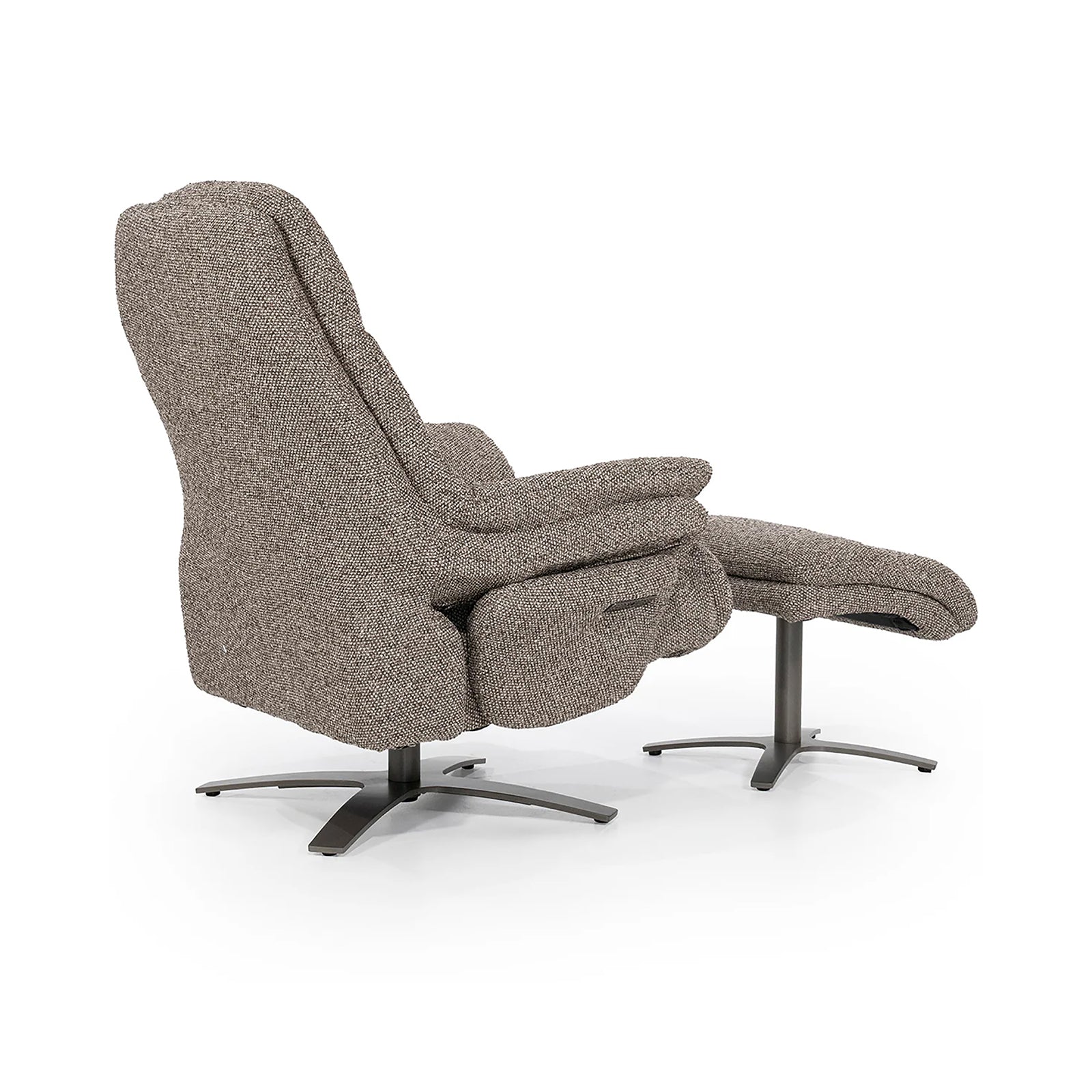 Wave Electric Recliner Armchair with Footstool