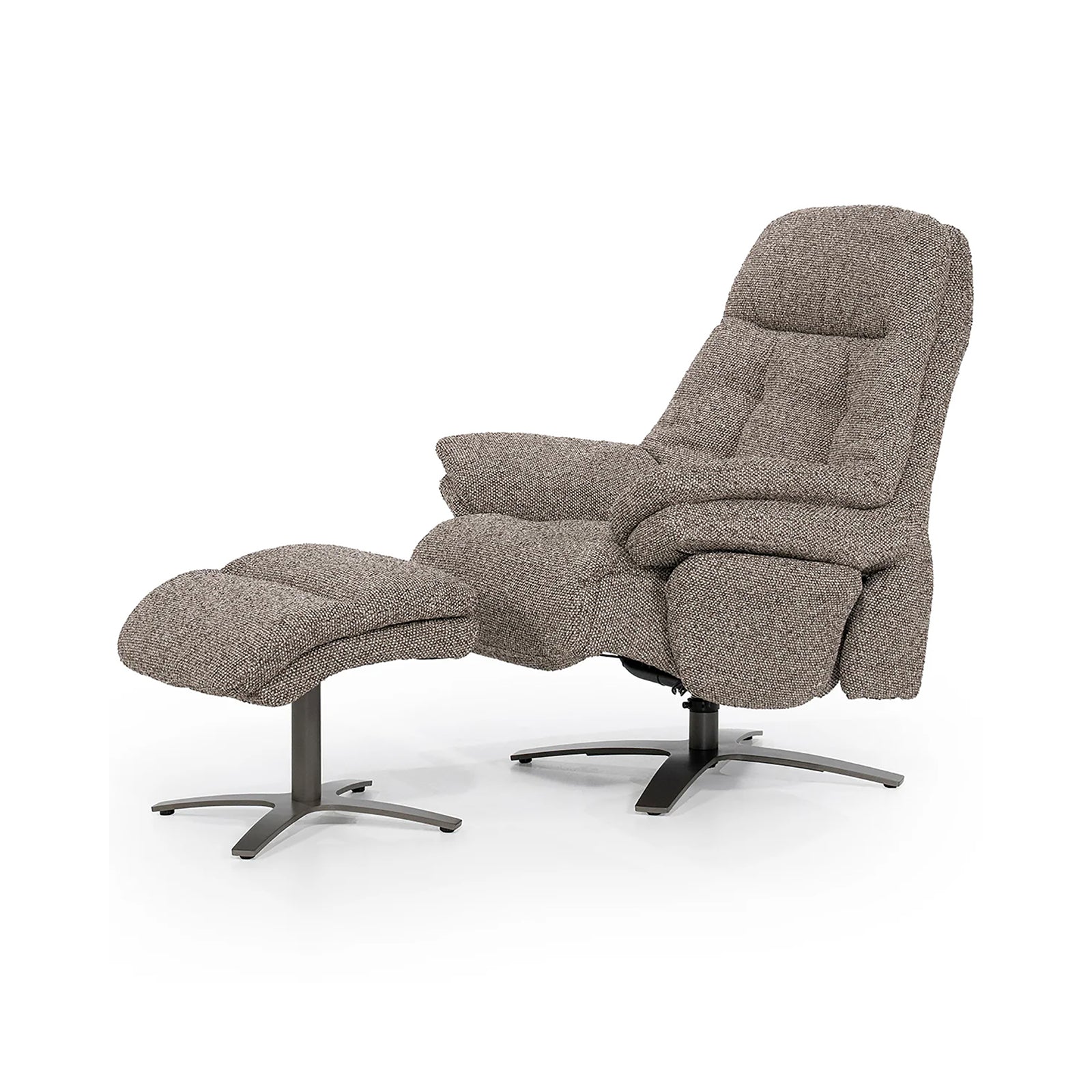 Wave Electric Recliner Armchair with Footstool